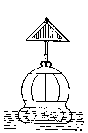 Fig. 3. Spherical buoy with triangle.