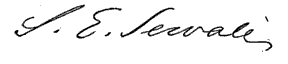 (signature) S. E. Sewall