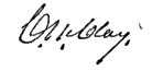 (signature) C. M. Clay.