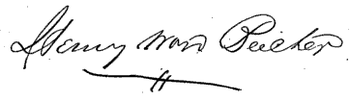 (signature) Henry Ward Beecher