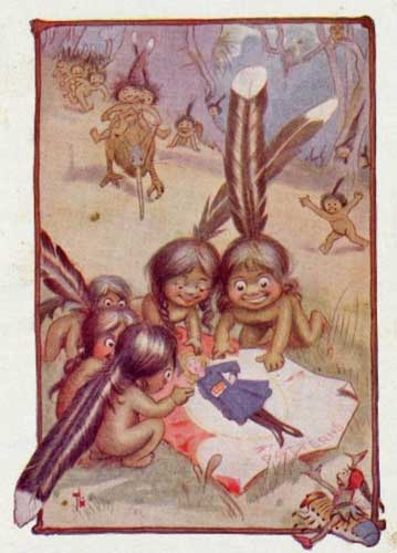 looking at the pictures upside
down