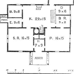 farm house 1, ground plan (partial)