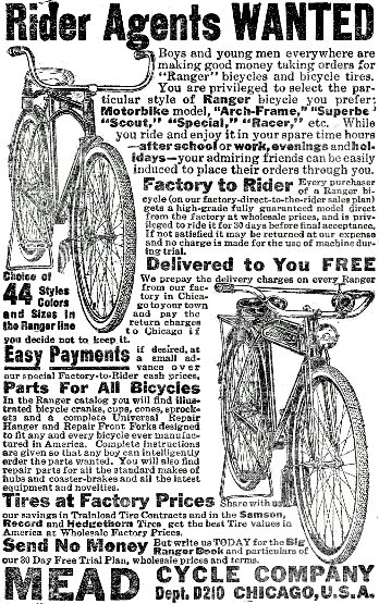 Mead Cycle Company advertisement