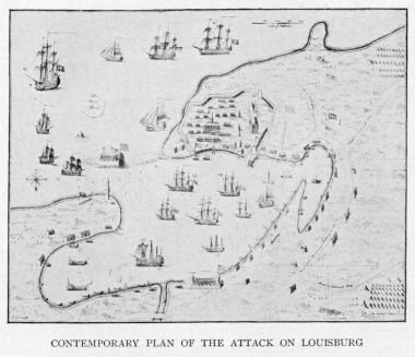 CONTEMPORARY PLAN OF THE ATTACK ON LOUISBURG