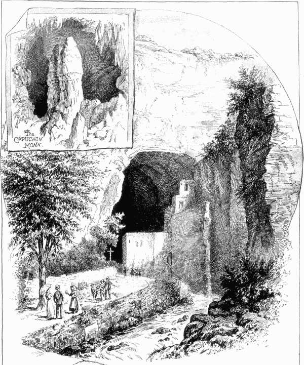 Entrance to the Grotto of La Balme.