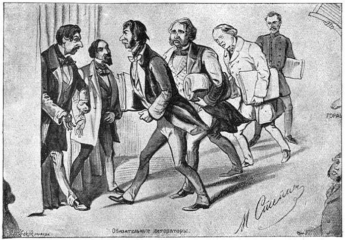 Medewerkers aan de Sawremjennik: Tolstoi.—Grigorowitsch.—Gontscharoff.—Toerghenjeff.—Droezjinin.—Ostrowski.—Blz. 251.