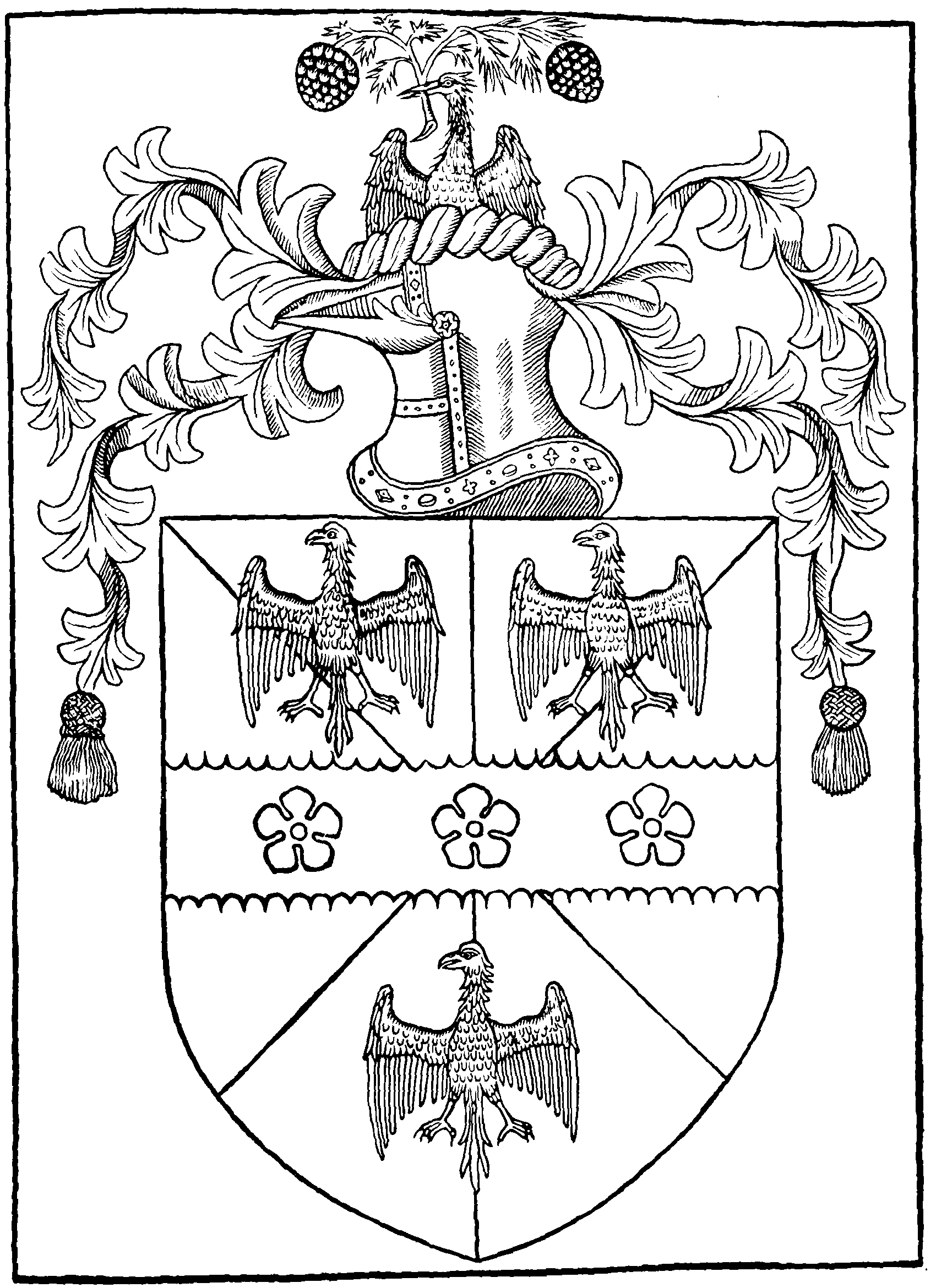 Coat of Arms of the printer, Richard Pynson.
