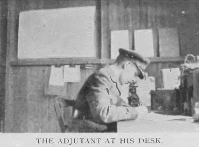 The Adjutant At His Desk.
