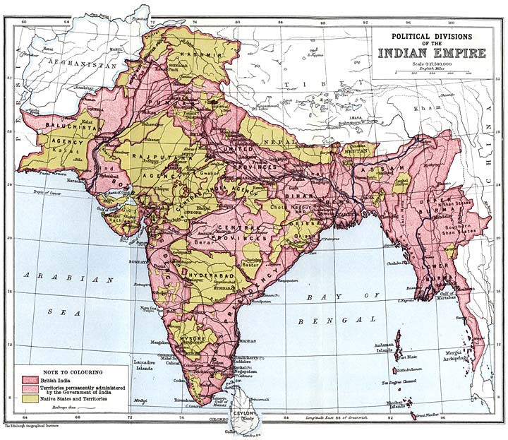 Political Divisions of the Indian Empire
