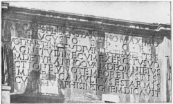 6. INCISED ROMAN CAPITALS. ARCH OF CONSTANTINE, ROME