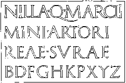 20. PORTION OF ROMAN INSCRIPTION WITH SUPPLIED LETTERS. F.C.B.
