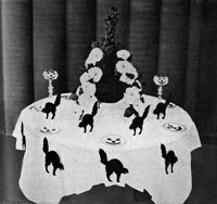 A Black-Cat Table. Hallowe'en Tables, II.
