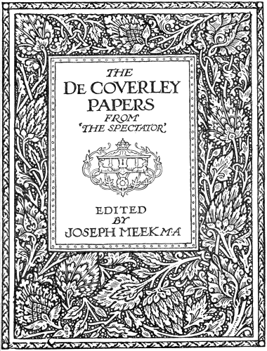 Title page in rectangle surrounded by ornate decoration