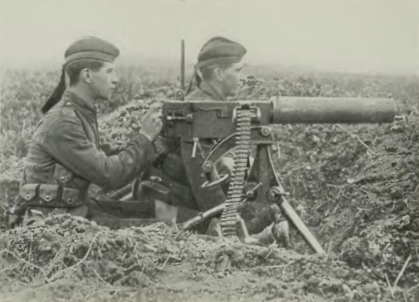 Highlanders with a Maxim Gun