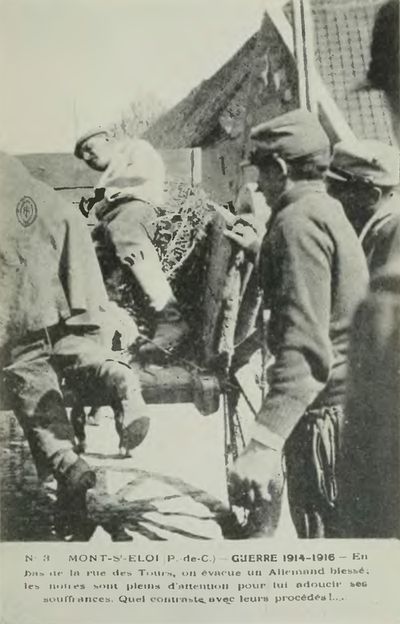 Removing the German Wounded from Mont St. Eloi