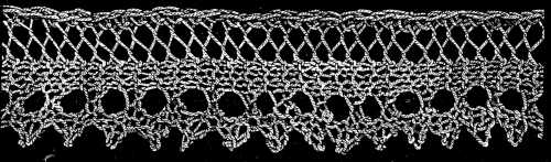 FIG. 394. KNITTED LACE.