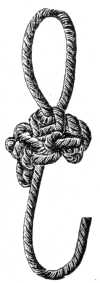 FIG. 608. RING KNOT FORMED OF A SINGLE CHAIN.