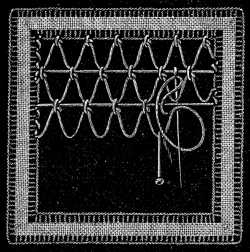 FIG. 750. THIRTY-FIRST LACE STITCH.