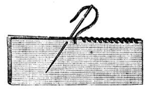 FIG. 12.
ANOTHER KIND OF
SEWING-STITCH.