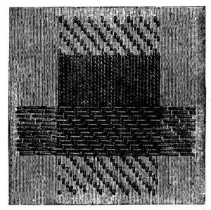 FIG. 43.
SATIN OR TWILL DARNING.