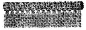 FIG. 62. ANTIQUE HEM-STITCH.
RIGHT SIDE.
