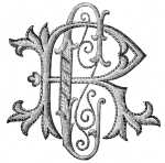 FIG. 208.
MONOGRAM COMPOSED OF LETTERS R AND
C DRAWN FROM THE ALPHABETS OF
MONOGRAMS.