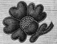 FIG. 233. RAISED EMBROIDERY.
WORK COMPLETED.