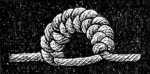 FIG. 491. SINGLE OR HALF KNOTS.
LARGE JOSEPHINE PICOT.