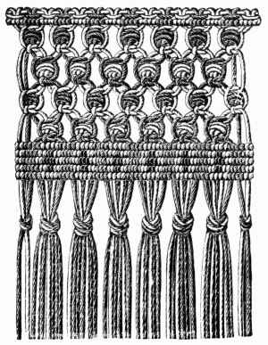 FIG. 563. FRINGE WITH MOSAIC
BORDER.