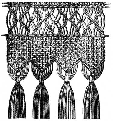FIG. 569.
FRINGE WITH FOUNDATION WORKED ON THE
WRONG SIDE.
