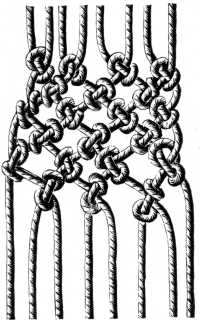 FIG. 571.
FORMATION OF THE KNOTS
ON THE WRONG SIDE.
WORKING DETAIL OF FIG. 569.