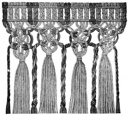 FIG. 573. MACRAM&Eacute; FRINGE.