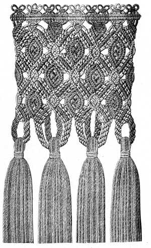 FIG. 586. MACRAM&Eacute; FRINGE.