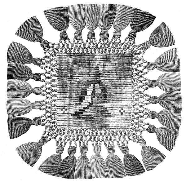 FIG. 595. SQUARE OF MOSAIC MACRAM&Eacute;