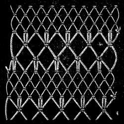 FIG. 617. PATTERNS PRODUCED IN
NETTING BY INCREASING AND DECREASING.