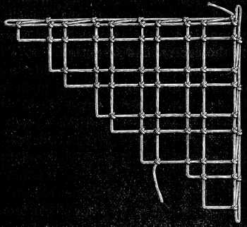 FIG. 620. NETTING COMPOSED OF PLAIN, DOUBLE
AND OBLONG LOOPS.