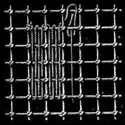 FIG. 638.
LINEN STITCH. FIRST STITCHES.