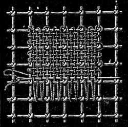 FIG. 639. LINEN STITCH.
SECOND STITCHES.