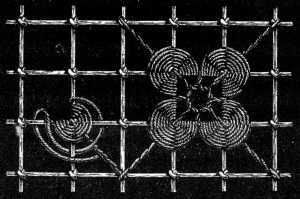 FIG. 658.
ROUNDED CORNERS ON NETTING.