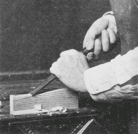 Fig. 69. Paring with a Chisel.