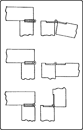 Fig. 235. Three Positions of Hinges.