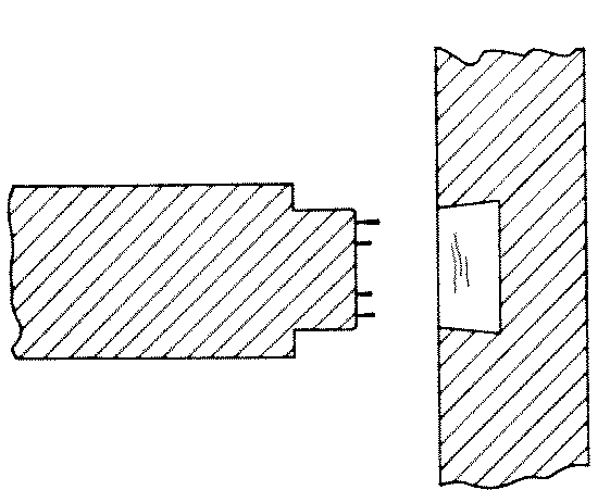 Fig. 266-36 Fox tail tenon