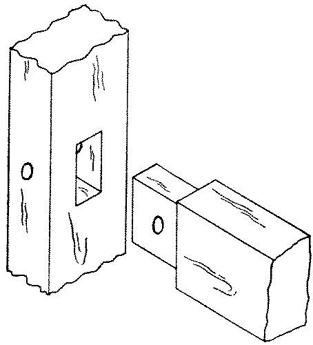 Fig. 267-38 Pinned mortise and tenon