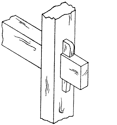 Fig. 267-39 Keyed mortise and tenon