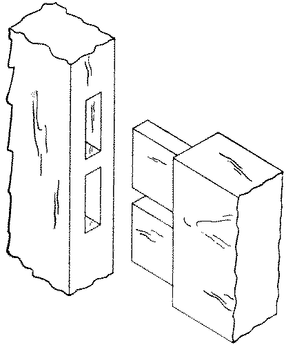 Fig. 267-41 Double mortise and tenon