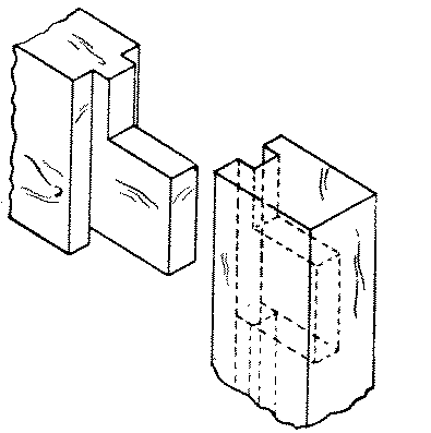 Fig. 267-42 Haunched mortise and tenon
