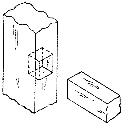 Fig. 267-45 Housed mortise and tenon