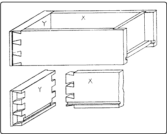 Fig. 287. Dovetailed Drawer Construction.