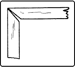 Fig. 289. The Way a Mitered Joint Opens on Account of Shrinkage.