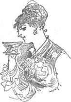 lady with champagne glass